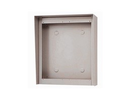 AIPHONE OPBOUWBEHUIZING MET REGENKAP   2 X 2 MODULES BOVEN ELKAAR