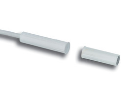 ALARMTECH WIT INBOUW MAGNEETKONTAKT MET DRAAD VAN 2M
