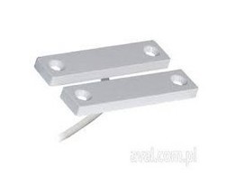 ALARMTECH EXTRA DUN OPBOUW MAGNEETCONTACT MET INGEBOUWDE WEERSTANDEN 1K  2 METER KABEL