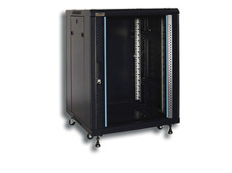 EASY-RACK VLOER PATCHKAST MET GLAZEN DEUR. 15U  600MM DIEP.