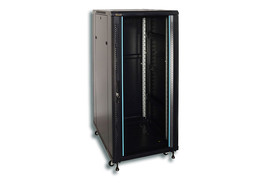 EASY-RACK VLOER PATCHKAST MET GLAZEN DEUR. 27U  1000MM DIEP.