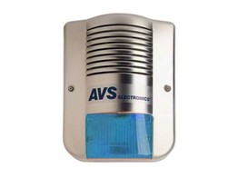 AVS AUTONOME BUITENSIRENE INOX MET FLITSLICHT