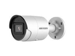 WITTE HIKVISION 4MP ACUSENSE WDR MINI BULLET NETWERK CAMERA MET VASTE LENS  IR LED  IP67  2.8 MM  INGEBOUWDE MICROFOON
