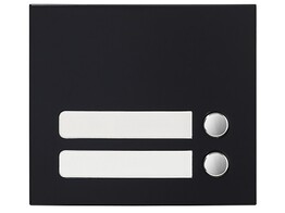 ZWARTE AIPHONE MODULE VOOR MODULAIRE BUITENPOSTEN  MODULE MET 2 DRUKKNOPPEN