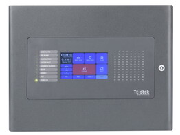 TELETEK ADRESSEERBARE CENTRALE  1-LUS   UITBREIDBAAR TOT MAX. 4 LUSSEN  MEERTALIG  ZWARTE METALEN KAST