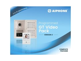 AIPHONE VOORGEPROGRAMMEERDE COMPLETE VIDEOFONIEKIT VOOR 5 APPARTEMENTEN