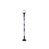 POLITEC DISCRETE EN ESTHETISCHE BEAMTOWER VAN 2.5M HOOG MET 4RX EN 4TX CELLEN VOOR VRIJSTAANDE PLAATSING MET EEN BEREIK VAN 400/100M BINNEN/BUITEN  VOEDING  230VAC  DIAMETER 8CM  IP54.