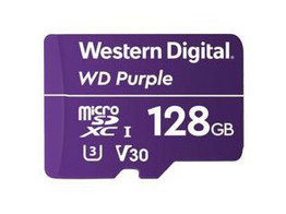 WESTERN DIGITAL PURPLE MICROSDXC-KAART  128 GB