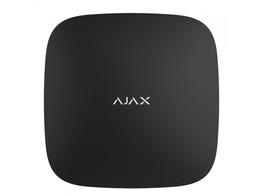 AJAX ZWARTE HUB  MET ETHERNET EN GSM COMMUNICATIE ON BOARD  BATTERIJ 2AH ON BOARD  MAX 100 DEVICES / 50 USERS