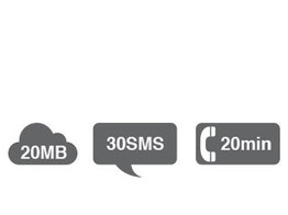 TELE2 IOT ABONNEMENT MET 20MB DATA  30 SMS BERICHTEN EN 20 MINUTEN SPRAAK PER MAAND.