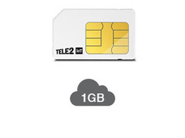 TELE2 IOT SIM KAART VOOR ABONNEMENT MET 1GB DATA PER MAAND.